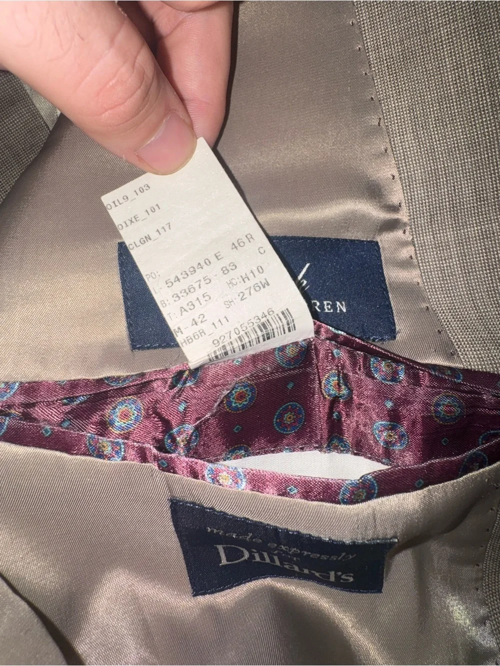 Polo by Ralph Lauren Light Tan Two-Button Sport Coat